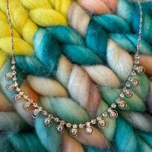 Rhinestone necklace 20 in adjustable chain